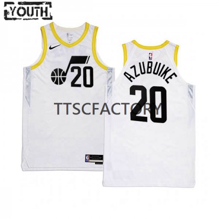 Maillot Basket Utah Jazz Udoka Azubuike 20 Nike 2022-23 Association Edition Blanc Swingman - Enfant